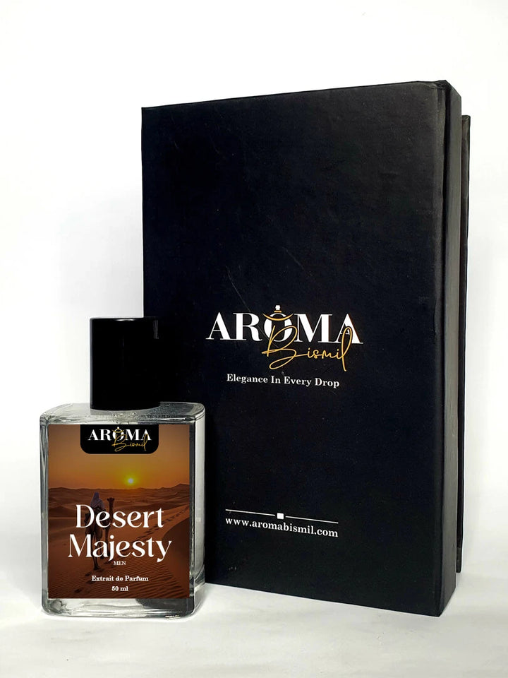 Desert Majesty perfume with box by Aroma Bismil inspired by Ameer Al Oud